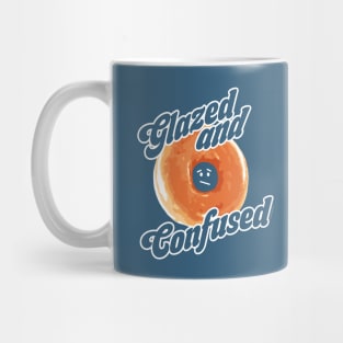 Glazed and Confused - funny retro 70s donut design Mug